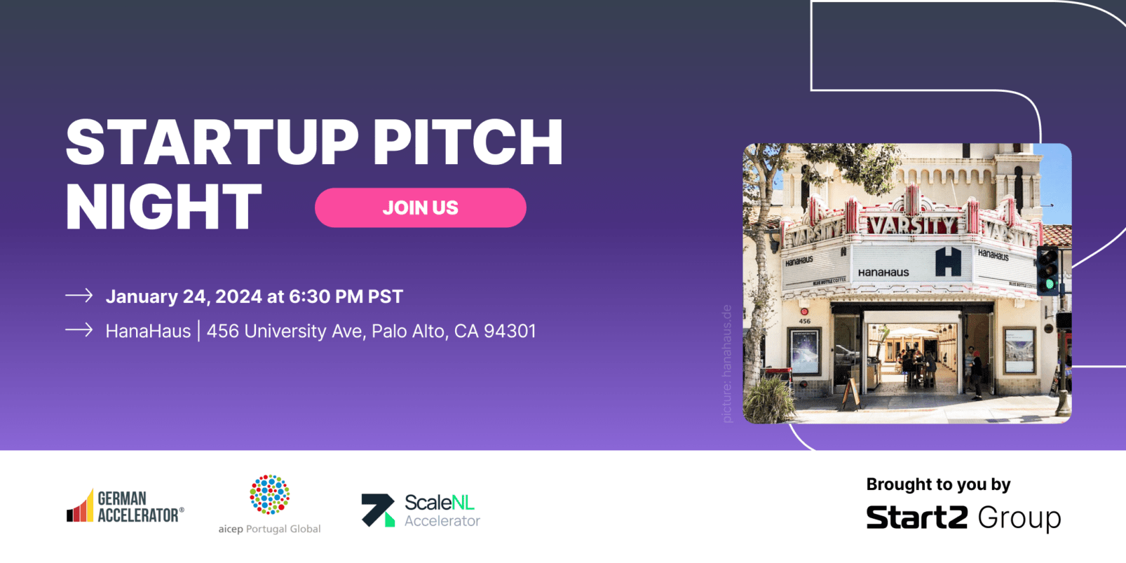 Startup Pitch Night in Palo Alto — ScaleNL