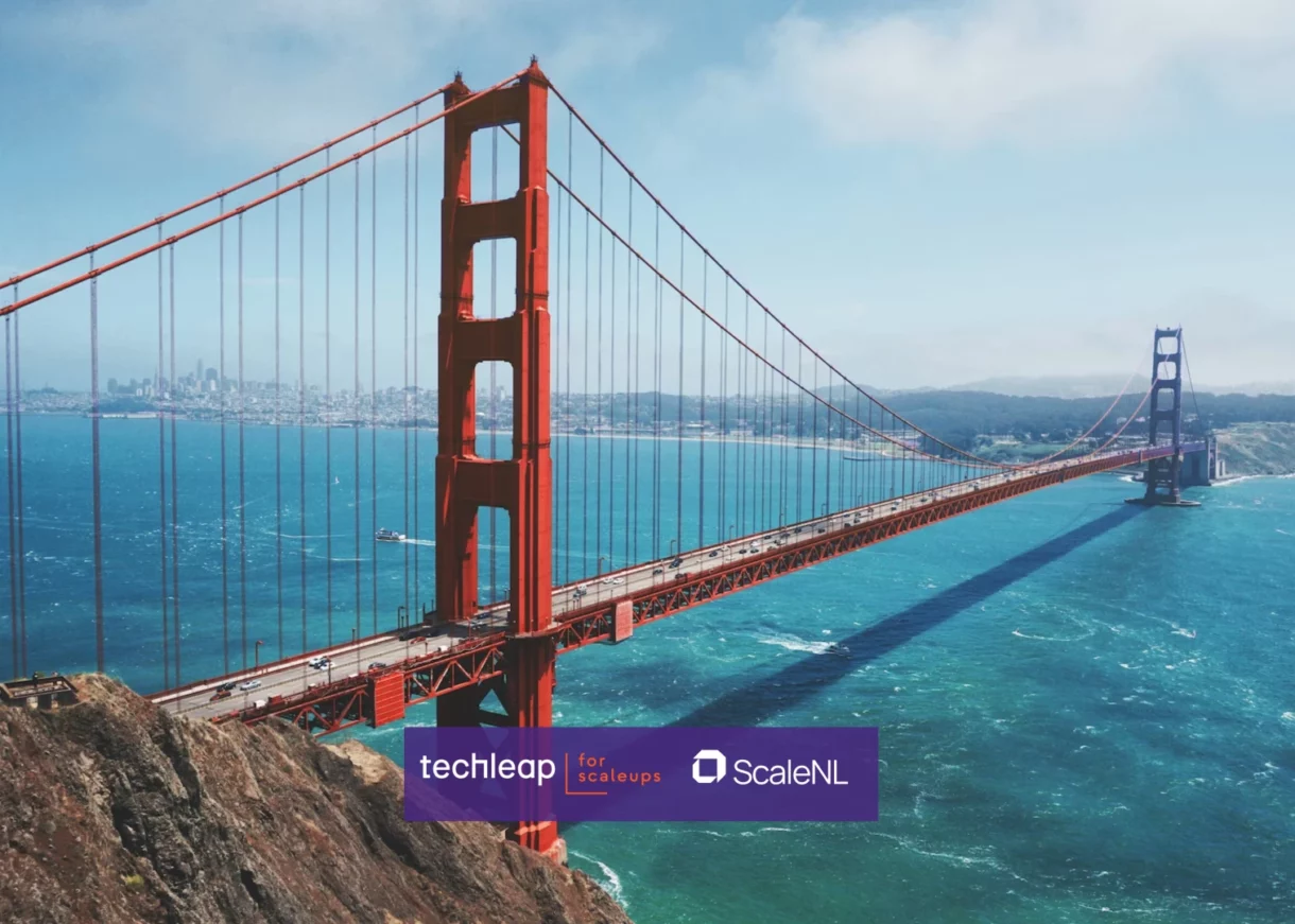 ScaleNL Techleap US Expansion Expedition banner Golden Gate bridge